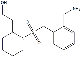 2-[1-({[2-(aminomethyl)phenyl]methane}sulfonyl)piperidin-2-yl]ethan-1-ol Structure