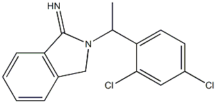 2-[1-(2,4-dichlorophenyl)ethyl]-2,3-dihydro-1H-isoindol-1-imine,,结构式