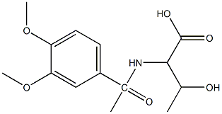 2-[1-(3,4-dimethoxyphenyl)acetamido]-3-hydroxybutanoic acid