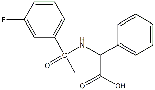 2-[1-(3-fluorophenyl)acetamido]-2-phenylacetic acid