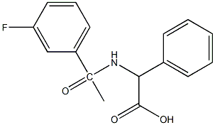  2-[1-(3-fluorophenyl)acetamido]-2-phenylacetic acid