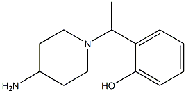 2-[1-(4-aminopiperidin-1-yl)ethyl]phenol Structure