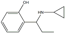 2-[1-(cyclopropylamino)propyl]phenol Struktur