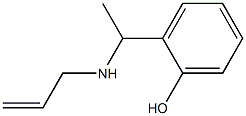 2-[1-(prop-2-en-1-ylamino)ethyl]phenol,,结构式