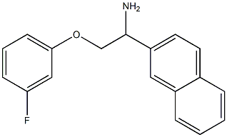 2-[1-amino-2-(3-fluorophenoxy)ethyl]naphthalene Structure