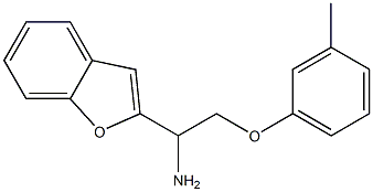 2-[1-amino-2-(3-methylphenoxy)ethyl]-1-benzofuran|