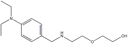 2-[2-({[4-(diethylamino)phenyl]methyl}amino)ethoxy]ethan-1-ol 结构式