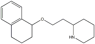 2-[2-(1,2,3,4-tetrahydronaphthalen-1-yloxy)ethyl]piperidine,,结构式