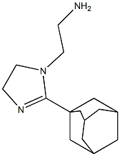 2-[2-(1-adamantyl)-4,5-dihydro-1H-imidazol-1-yl]ethanamine Struktur
