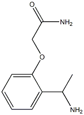 2-[2-(1-aminoethyl)phenoxy]acetamide Struktur