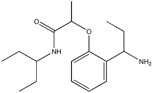 2-[2-(1-aminopropyl)phenoxy]-N-(pentan-3-yl)propanamide