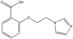 2-[2-(1H-imidazol-1-yl)ethoxy]benzoic acid 化学構造式