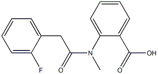 2-[2-(2-fluorophenyl)-N-methylacetamido]benzoic acid