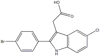 2-[2-(4-bromophenyl)-5-chloro-1H-indol-3-yl]acetic acid