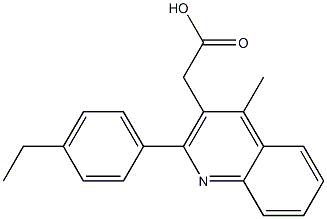 2-[2-(4-ethylphenyl)-4-methylquinolin-3-yl]acetic acid Structure