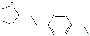 2-[2-(4-methoxyphenyl)ethyl]pyrrolidine Struktur