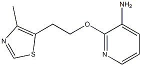 2-[2-(4-methyl-1,3-thiazol-5-yl)ethoxy]pyridin-3-amine Structure