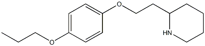 2-[2-(4-propoxyphenoxy)ethyl]piperidine Structure