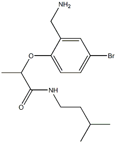 2-[2-(aminomethyl)-4-bromophenoxy]-N-(3-methylbutyl)propanamide