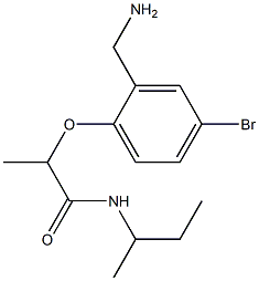 2-[2-(aminomethyl)-4-bromophenoxy]-N-(butan-2-yl)propanamide|