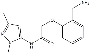 2-[2-(aminomethyl)phenoxy]-N-(1,3-dimethyl-1H-pyrazol-5-yl)acetamide