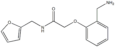 2-[2-(aminomethyl)phenoxy]-N-(2-furylmethyl)acetamide 结构式