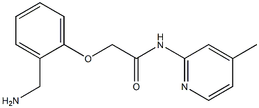 2-[2-(aminomethyl)phenoxy]-N-(4-methylpyridin-2-yl)acetamide Structure