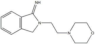 2-[2-(morpholin-4-yl)ethyl]-2,3-dihydro-1H-isoindol-1-imine 结构式