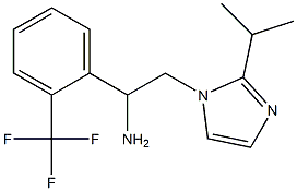 2-[2-(propan-2-yl)-1H-imidazol-1-yl]-1-[2-(trifluoromethyl)phenyl]ethan-1-amine Structure