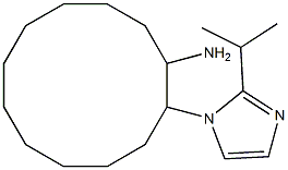 2-[2-(propan-2-yl)-1H-imidazol-1-yl]cyclododecan-1-amine 结构式