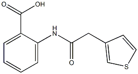 2-[2-(thiophen-3-yl)acetamido]benzoic acid,,结构式