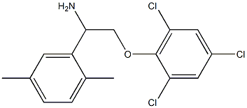 2-[2-amino-2-(2,5-dimethylphenyl)ethoxy]-1,3,5-trichlorobenzene 化学構造式