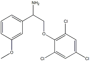 2-[2-amino-2-(3-methoxyphenyl)ethoxy]-1,3,5-trichlorobenzene Structure