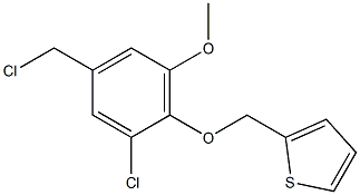 2-[2-chloro-4-(chloromethyl)-6-methoxyphenoxymethyl]thiophene