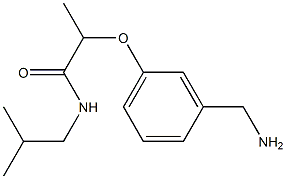 2-[3-(aminomethyl)phenoxy]-N-(2-methylpropyl)propanamide Structure