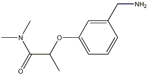 2-[3-(aminomethyl)phenoxy]-N,N-dimethylpropanamide Structure