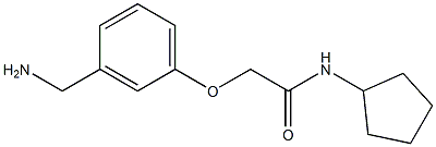 2-[3-(aminomethyl)phenoxy]-N-cyclopentylacetamide Structure