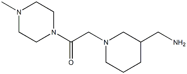 2-[3-(aminomethyl)piperidin-1-yl]-1-(4-methylpiperazin-1-yl)ethan-1-one Structure