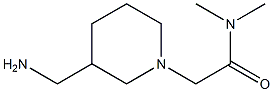 2-[3-(aminomethyl)piperidin-1-yl]-N,N-dimethylacetamide 结构式