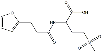 2-[3-(furan-2-yl)propanamido]-4-methanesulfonylbutanoic acid,,结构式