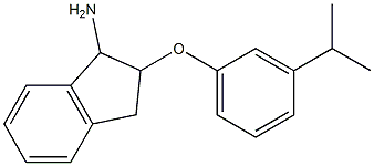 2-[3-(propan-2-yl)phenoxy]-2,3-dihydro-1H-inden-1-amine