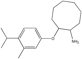 2-[3-methyl-4-(propan-2-yl)phenoxy]cyclooctan-1-amine Struktur