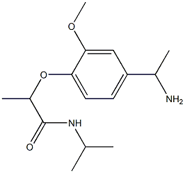 2-[4-(1-aminoethyl)-2-methoxyphenoxy]-N-(propan-2-yl)propanamide