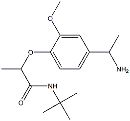 2-[4-(1-aminoethyl)-2-methoxyphenoxy]-N-tert-butylpropanamide