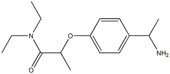 2-[4-(1-aminoethyl)phenoxy]-N,N-diethylpropanamide