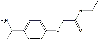2-[4-(1-aminoethyl)phenoxy]-N-propylacetamide,,结构式