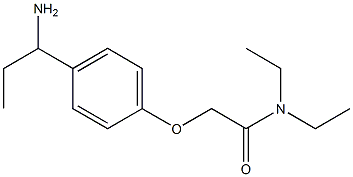 2-[4-(1-aminopropyl)phenoxy]-N,N-diethylacetamide