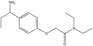 2-[4-(1-aminopropyl)phenoxy]-N,N-diethylacetamide Structure