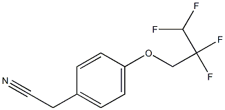 2-[4-(2,2,3,3-tetrafluoropropoxy)phenyl]acetonitrile Structure
