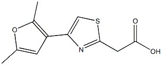  2-[4-(2,5-dimethylfuran-3-yl)-1,3-thiazol-2-yl]acetic acid